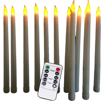 Bougie chauffe-plat LED rechargeable sans flamme, flamme vacillante réaliste, sans danger pour la maison, mariage, église, décoration de fête, ensemble multi-tailles