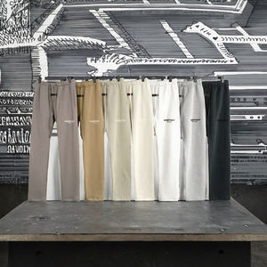 Pantalones Caqui de Alta Calidad para Hombre, Cintura Alta, Corte Recto, Ajustados, Casuales, Elásticos, Vintage, de Lana - Product Image 2