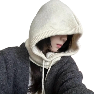 <span class=keywords><strong>Cagoule</strong></span> de Ski d'Hiver en <span class=keywords><strong>Tricot</strong></span>, Capuche, Cache-Cou, Bonnets, Bandeau Masque Réglable pour <span class=keywords><strong>Femme</strong></span> - Product Image 1