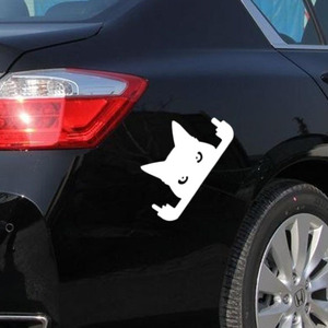 Autocollant de voiture chat noir piqueur, motifs amusants, dessin animé, chat noir griffoitant, autocollant décoratif - Product Image 3
