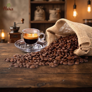 Café en Grano Tostado Puro de Primera Calidad, Mezcla de Robusta y Arábica, Bolsa de 0.25 kg, OEM, Aroma Intenso, Amargo Fuerte, Exportación - Product Image 4