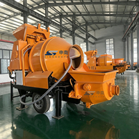 Pompe à béton portable LOVO-550 avec moteur 75HP, haute productivité 10-40M/H pour la construction