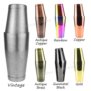 28oz + 18oz (850 + 550ml) บอสตันชุดบาร์เชคเกอร์กระป๋องสแตนเลสสตีลถ่วงน้ำหนัก - Product Image 2