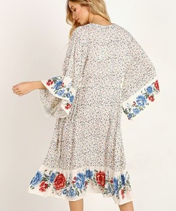 <strong>Boho</strong> Style 2019 <strong>Summer</strong> Rayon <strong>Dress</strong> With Tassels White - Product Image 3