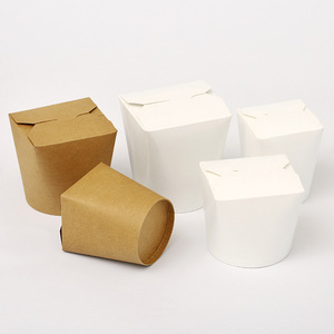 Trung quốc cấp thực phẩm dùng một lần Kraft hộp giấy cho mì nổi uv-tráng bóng Matt cán biến mất biểu tượng tùy chỉnh - Product Image 4