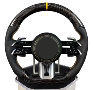 Volant sport AMG en cuir et fibre de carbone pour Mercedes Benz C E S G GLE GLS GLC CLS W213 W222 W205 C63, nouvelle édition améliorée - Product Image 5