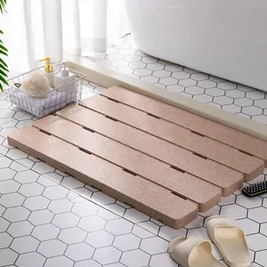 Alfombrilla antideslizante de bambú para baño, productos duraderos, exquisitos, nuevos lanzados