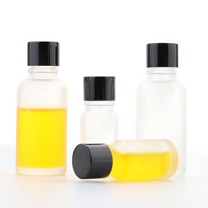 Botellas Redondas de Vidrio Esmerilado Personalizables Hopeck de 10/30 ml, Tapa de Pequeña Capacidad con Cepillo Dosificador <span class=keywords><strong>para</strong></span> Aceites Esenciales, Lociones y Tónicos - Product Image 2