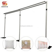 Support de toile de fond portable en aluminium réglable de style moderne et simple pour événements et mariages en gros