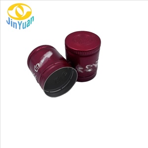 28mm ROPP Metal <span class=keywords><strong>Cap</strong></span> com Alumínio Mid-Shell Tambor Milling <span class=keywords><strong>Cap</strong></span> para Vinho Garrafas de Água Frascos Frascos Perfume Bottles - Product Image 2