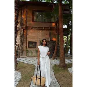 Conjunto de Bikini y Ropa de Playa de Dos Piezas Fidelya Blanco - Product Image 6