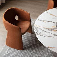 Roche Fort chaise de salle à manger Net Celebrity Single Creative Leisure Cafe-Theme Chair pour table de restaurant pour salon chambre à coucher
