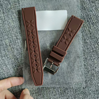Montre de luxe haut de gamme imperméable unisexe avec bracelet en caoutchouc et boucle en acier inoxydable personnalisable