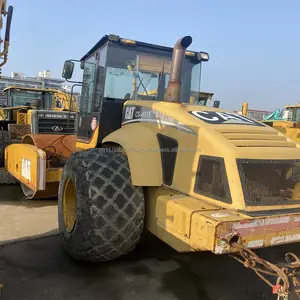 CS683E cat/caterpillar yol silindiri, ikinci el araç caterpillar tek tamburlu silindir, kedi yol silindir sıkıştırıcı CS683 CS583 satılık