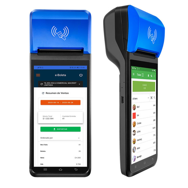 FYJ F1 Android 13 8-Core 5.5'' 4G Pos Terminal GPS Tracking Bus Ticket Printer Handheld Pos Machine