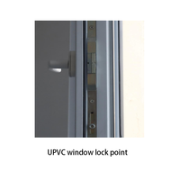 Ventana Abatible de PVC de Calidad Hotelera con Diseño de Rotura Térmica, Valor U de 1.3, Ahorro Energético, Fábrica con Certificación ISO9001