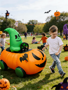 <span class=keywords><strong>Auto</strong></span> Gonfiabile a Forma di Zucca per Halloween, Telecomando 2.4G, Cavo USB, 3 Canali, Portata 20-30m, Uso Esterno, Gonfiaggio/Sgonfiaggio con Un Solo Tasto - Product Image 1
