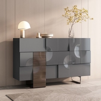Commode italienne de luxe, simple et moderne, en bois, multifonctionnelle, pour le bar à domicile, le salon, l'entrée, le hall