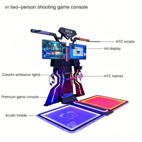 VR Mall Game Zone : Simulateur FPS en ligne 2 joueurs, défense de la tour, parc d'aventure, expérience VR en métal pour intérieur et extérieur, à vendre
