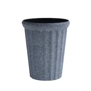 Round Plant Pot High Quality Round Tall Garden Plant Container Plastic Flower Pot