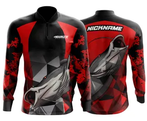 Affordable Wholesale blank sublimation fishing jerseys For Smooth