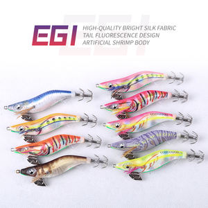 Señuelo de Pesca <span class=keywords><strong>Yozuri</strong></span> Molde 2.5# 3.0# 3.5# EGI Jibionera de Madera Tipo Camarón Cebo Artificial para Sepia - Product Image 2