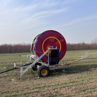 Dispositif d'irrigation agricole automatique autoportant avec enrouleur de tuyau de 200m à 300m et système d'arrosage intégré