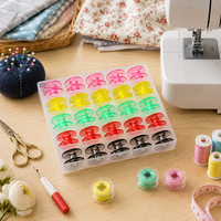 Lot de bobines de polyester colorées haute ténacité assorties pour broderie, quilting et couture de vêtements