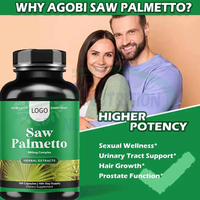 Capsule d'extrait de palmier saw OEM Ausreson prend en charge la santé de la prostate Supplément immunitaire Anti-fatigue Saw Palmetto Capsules