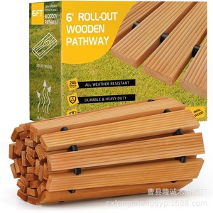 Planches de terrasse en cèdre de 6 pieds, résistantes aux intempéries, durables, robustes, avec système d'assemblage, pour jardin extérieur - Product Image 1