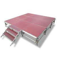 Plateforme de scène portable et détachable en aluminium VERSALITE pour événements, concerts et mariages