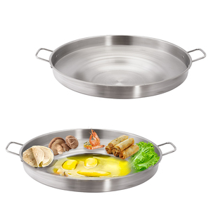 DaoSheng <span class=keywords><strong>precio</strong></span> de fábrica multiusos bistec hornear uso de acero inoxidable mexicano Comals utensilios de cocina plancha cóncava sartén - Product Image 1