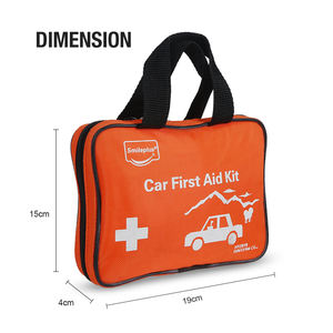 पोर्टेबल छोटे वाटरप्रूफ आउटडोर आपातकालीन चिकित्सा बैग यात्रा के अनुकूल खाली अस्तित्व पहली सहायता किट मैनुअल पावर स्रोत के साथ - Product Image 4