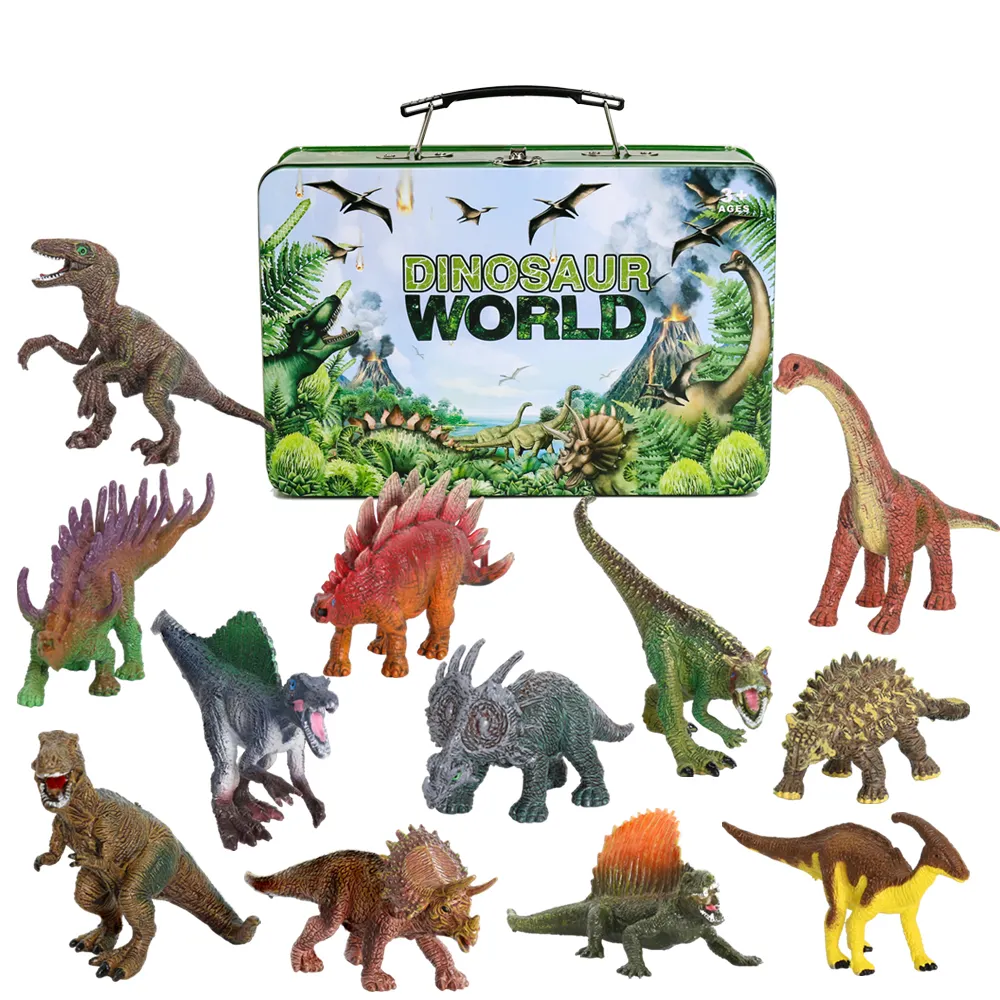 juguetes al por mayor de china Wholesale dinosaur theme park museum souvenir gift solid plastic dinosaur toy