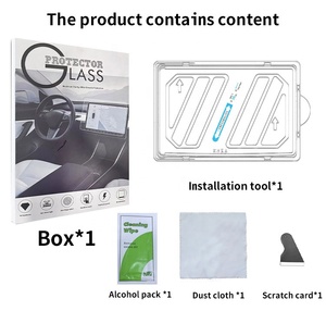 Car Touchscreen HD Matte Anti Fingerprint 9H Tempered Glass Film <b>Screen</b> <b>Protector</b> for Model Y/3 - Product Image 2