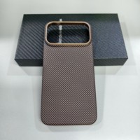 Étui de téléphone professionnel de luxe en fibre d'aramide 600D ultra-fin, magnétique, léger et anti-chute pour iPhone 18 17 Pro Max