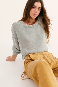 Maglioni autunnali a maniche lunghe a maniche lunghe in <span class=keywords><strong>maglia</strong></span> lavorata a <span class=keywords><strong>maglia</strong></span> girocollo <span class=keywords><strong>arancione</strong></span> per <span class=keywords><strong>donna</strong></span> - Product Image 5