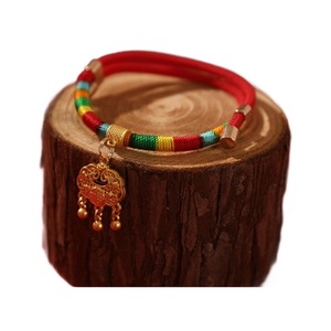 Chinese Style Cat Collar Red Adjustable Woven <b>Necklace</b> For <b>Small</b> Pets Classic Design All Seasons - Product Image 5