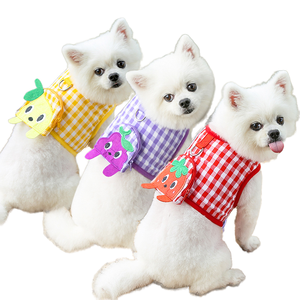 Arnés de Poliéster de Alta Elasticidad C04 para Mascotas, Diseño a Cuadros, a Prueba de Escapes, Correas de Plástico, Bolsillo, Talla S, Conveniente - Product Image 1
