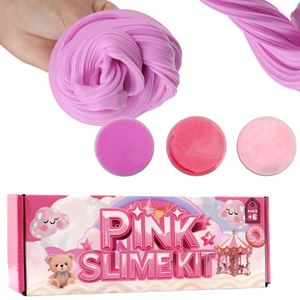 Cross-border Hot Sale 200ml Pink DIY <b>Slime</b> Crystal Mud Cotton Mud Yellow Oil Mud Combination <b>Set</b> - Product Image 5