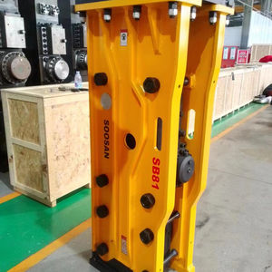 SB81เบรกเกอร์ไฮดรอลิกแบบเปิดด้านบนพร้อมเครื่องยนต์ & มอเตอร์ขนาด140มม. สำหรับรถขุดขนาด18-26ตัน - Product Image 1