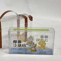 Boîte d'emballage en plastique transparente, boîte cadeau en PVC fabriquée à partir de matériaux recyclés, boîte d'emballage carrée en PVC, personnalisable, transparente
