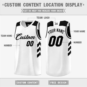เสื้อบาสเก็ตบอลแบบกลับด้านได้สำหรับผู้ชายและเยาวชน คอวี ระบายเหงื่อได้ดี เสื้อกีฬาประสิทธิภาพสูง ปรับแต่งชื่อทีมและหมายเลขได้ - Product Image 4