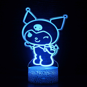 Animationsbeleuchtung 3D-Nachtlichter LED-Touch Kreative Kabellose LED-Lampen Farbenfrohe Dekorationsbeleuchtung Dekorative Kleine Tischlampe - Product Image 5