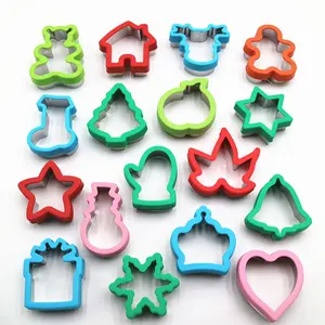 Metal Christmas Sandwich Cutter for Kids cookie cutter toast bread Cutters Gingerbread man baking cake molds decorating tool