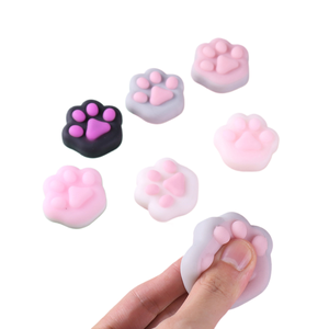 Jouet à presser en forme de patte super mignon, dessin animé, anti-stress, en caoutchouc souple, unisexe, à partir de 14 ans - Product Image 1