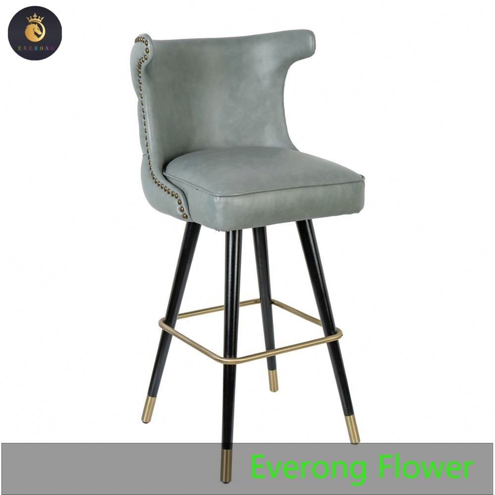 Современная мебель барная мебель уникальная твердая деревянная ножка кожа высокий стул барный стул