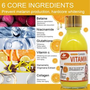7 giorni di azione rapida vitamina C liquido per il viso e il corpo per la cura della pelle sbiancamento sierico e schiarente 125ml - Product Image 4