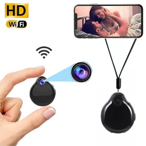 Webcam, mini câmera wi-fi ip hd 1080p sem fio pequena infravermelho visão noturna áudio dvr gravador de vídeo
