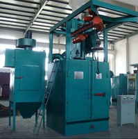 Machine de sablage à crochet Delong pour le nettoyage des bouteilles de GPL et des jantes en alliage d'aluminium, élimination de la rouille